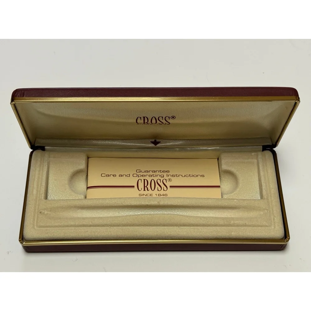 Cross Century Matte Burgundy & Gold Pen 2202 With Pouch NOS